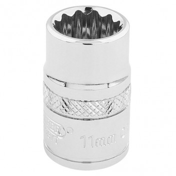 Draper Expert 32771 - 3/8" Square Drive Hi-Torq&#174; 12 Point Socket (11mm)