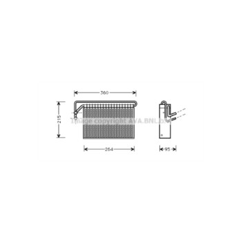 AVA BWV024 - Evaporator (A/C)