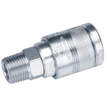 Draper 25815 - 1/2" BSP Male Thread Air Line Coupling (Sold Loose)