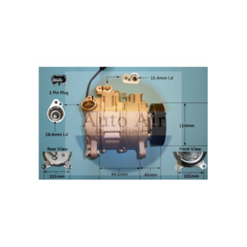 Auto Air 14-1052P - Compressor (A/C)