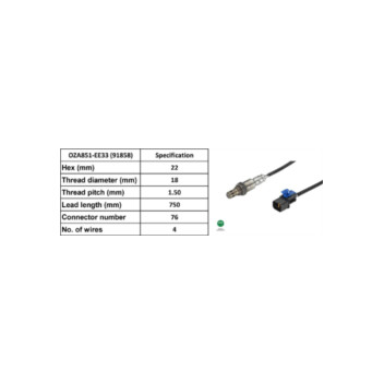 NTK 91858 - Lambda Sensor (Rear)