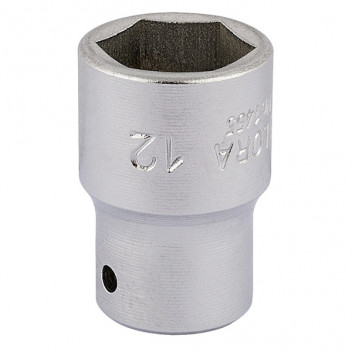 11101 - 12mm 1/4" Square Drive Elora Hexagon Socket