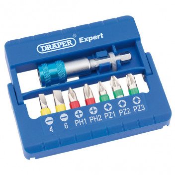 Draper 82400 - Coloured Screwdriver Bit Set (8 piece)