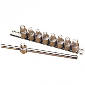 Draper 38329 - 3/8" Sq. Dr. Drain Plug Key Set (10 piece)