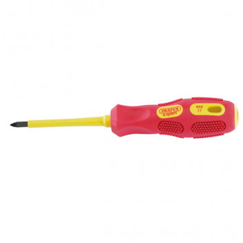 Draper Expert 69228 - No.1 x 80mm Fully Insulated PZ Slot Screwdriver