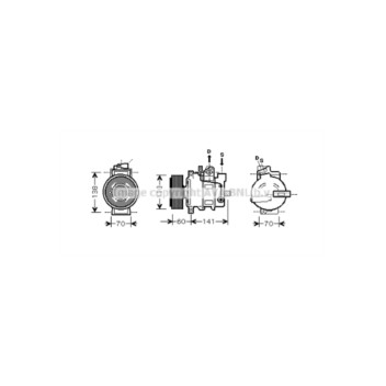 AVA AIAK271 - Compressor (A/C)