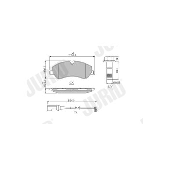 Jurid 573690J - Brake Pad Set (Front)
