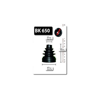 Shaftec BK650 - CV Boot Kit (Front Inner)