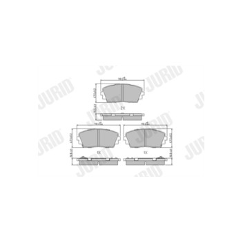 Jurid 573420J - Brake Pad Set (Front)