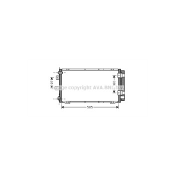 AVA TO5395D - Condenser (A/C)