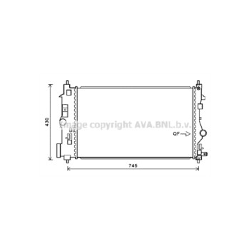AVA OLA2488 - Radiator