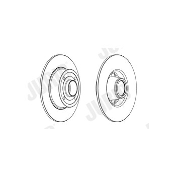 Jurid 562939JC-1 - Brake Disc (Rear)