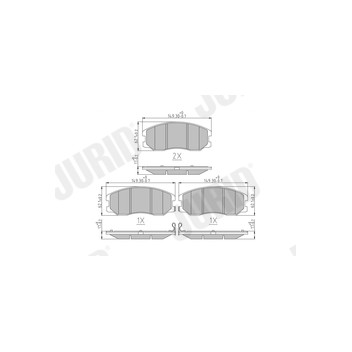 Jurid 572570J - Brake Pad Set (Front)