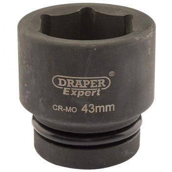 Draper Expert 05123 - Expert 43mm 1" Square Drive Hi-Torq® 6 Point Impact Socket