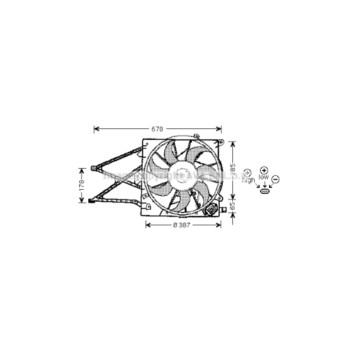 AVA OL7509 - Cooling Fan