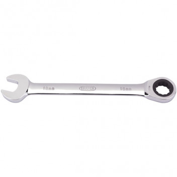 Draper 31015 - 18mm Metric Ratcheting Combination Spanner