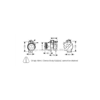 AVA TOAK479 - Compressor (A/C)