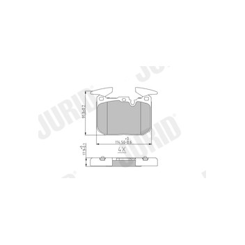 Jurid 573355J - Brake Pad Set (Front)