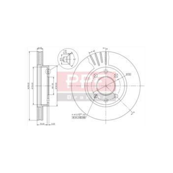 PPF DS5028 - Brake Disc (Front)