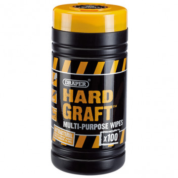 Draper 84711 - Draper 'Hard Graft' Wipes (Tub of 100)