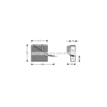 AVA VNV055 - Evaporator (A/C)