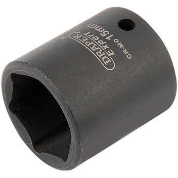 Draper Expert 05062 - Expert 15mm 1/4" Square Drive Hi-Torq&#174; 6 Point Impact S