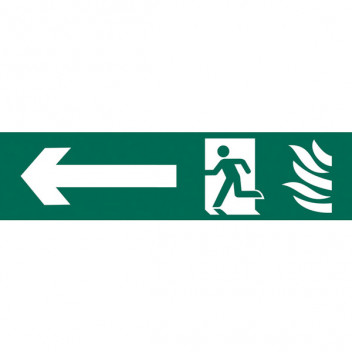 Draper 73165 - 'Running Man Arrow Left' Safety Sign