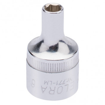 15295 - 6mm 1/2" Square Drive Elora Hexagon Socket