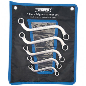 Draper 07211 - S Type (Obstruction) Ring Spanner Set (5 Piece)