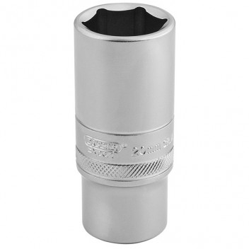 Draper Expert 16587 - 3/8" Square Drive 6 Point Metric Deep Socket (20mm)