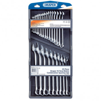 Draper 26696 - Draper Hi-Torq&#174; Metric Combination Spanner Set (25 Piec
