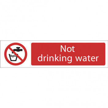 Draper 73160 - 'Not Drinking Water' Prohibition Sign