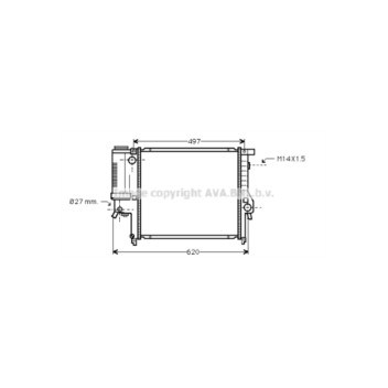 AVA BW2124 - Radiator