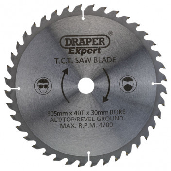 Draper Expert 38150 - Expert TCT Saw Blade 305X30mmx40T
