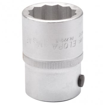 00484 - 1.1/16" 3/4" Square Drive Elora Bi-Hexagon Socket