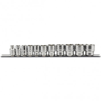 Draper Expert 16493 - 3/8" Sq. Dr. Imperial Socket Set on Metal Rail (11 Piece)