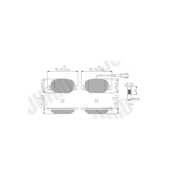 Jurid 573396J - Brake Pad Set (Rear)