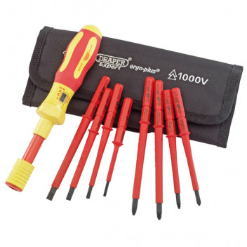 Draper Expert 65372 - Ergo Plus® Interchangeable VDE Torque Screwdriver Set (9 Piece)