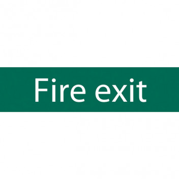 Draper 73213 - 'Fire Exit' Safety Sign