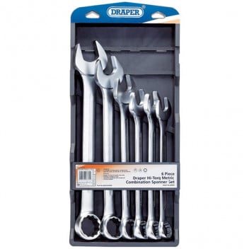 Draper 26695 - Draper Hi-Torq&#174; Metric Combination Spanner Set (6 Piece