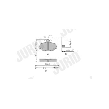Jurid 571526J - Brake Pad Set (Front)
