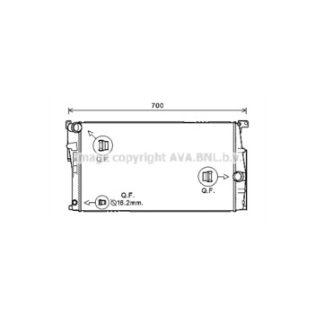 AVA BW2453 - Radiator