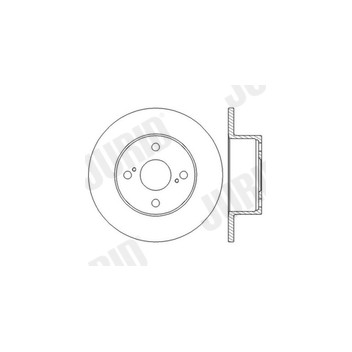 Jurid 562598J-1 - Brake Disc (Rear)