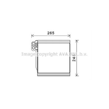 AVA KAV196 - Evaporator (A/C)