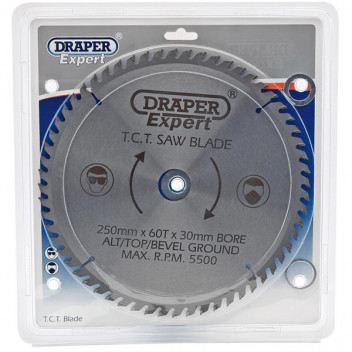 Draper Expert 09488 - Expert TCT Saw Blade 250X30mmx60T