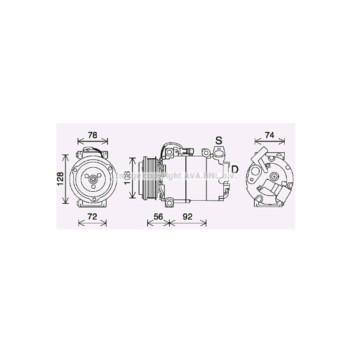 AVA FDAK637 - Compressor (A/C)