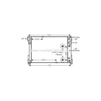 AVA MSA2546 - Radiator