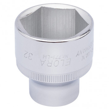 15321 - 32mm 1/2" Square Drive Elora Hexagon Socket