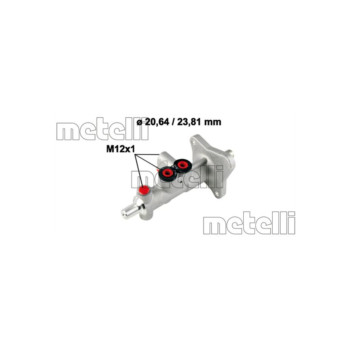 Metelli 05-0663 - Brake Master Cylinder