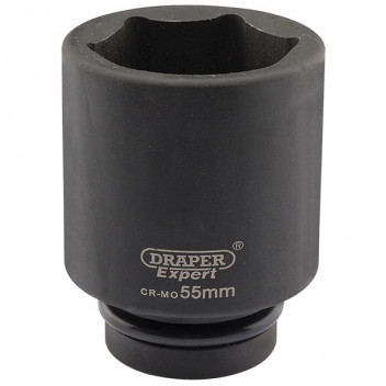 Draper Expert 05156 - Expert 55mm 1" Square Drive Hi-Torq&#174; 6 Point Deep Impact Socket